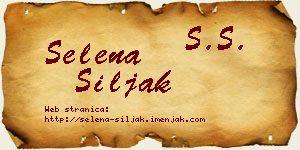 Selena Šiljak vizit kartica